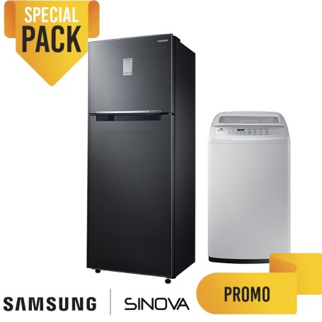 Pack Samsung frigo + Lave-linge Top 7 kg