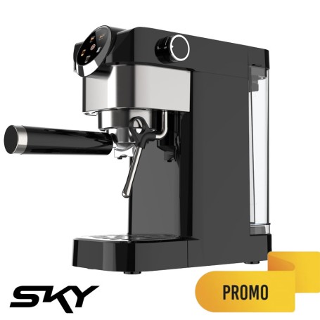 Machine à Café SKY 20bar-1350W Tactil 3 fonctions - Noir
